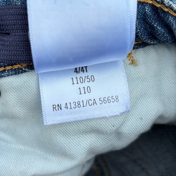 Polo Ralph Lauren Astor Slim Fit Boyfriend Jeans Girls 4T Adjustable Waist Blue - Picture 7 of 8